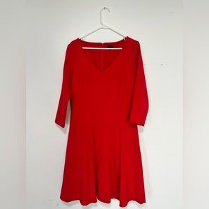 Red Ann Taylor dress